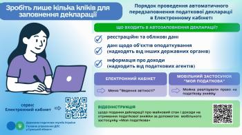 Зробіть лише кілька кліків для заповнення декларації