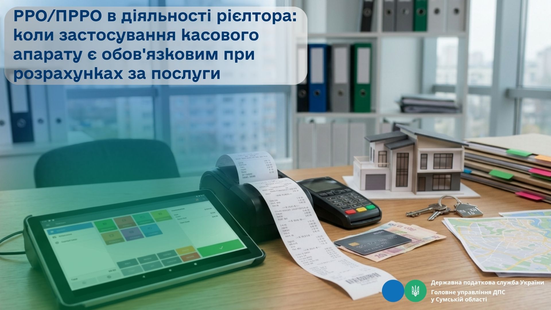 РРО/ПРРО в діяльності рієлтора: коли застосування касового апарату є обов'язковим при розрахунках за послуги