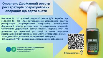 Оновлено Державний реєстр реєстраторів розрахункових операцій: що варто знати
