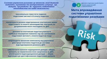 Мета впровадження системи управління податковими ризиками