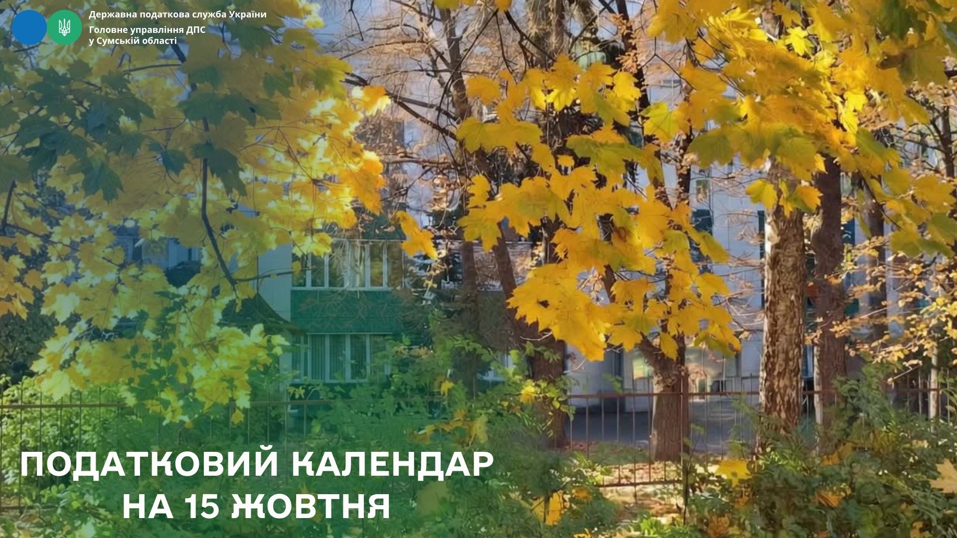 Податковий календар на 15 жовтня